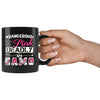 Funny Hunting Mug Dangerous In Pink Deadly In Camo 11oz Black Coffee Mugs