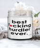 Funny Hurdling Candle B3st F-cking Hurdler Ever 9oz Vanilla Scented Candles Soy Wax