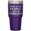 Funny Hurdling Tumbler Tears Of The People I Beat In Hurdling Laser Etched 30oz Stainless Steel