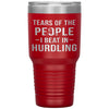 Funny Hurdling Tumbler Tears Of The People I Beat In Hurdling Laser Etched 30oz Stainless Steel