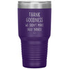 Funny Husband Wife Tumbler Thank Goodness We Didnt Make Ugly Babies Laser Etched 30oz Stainless Steel Tumbler