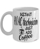 Funny HVAC Technician Mug Instant HVAC Technician Just Add Coffee Cup White