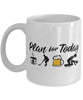 Funny Ice Hockey Mug Adult Humor Plan For Today Ice Hockey Coffee Mug 11oz 15oz White