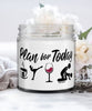 Funny Ice Skater Candle Adult Humor Plan For Today Ice Skating Wine 9oz Vanilla Scented Candles Soy Wax