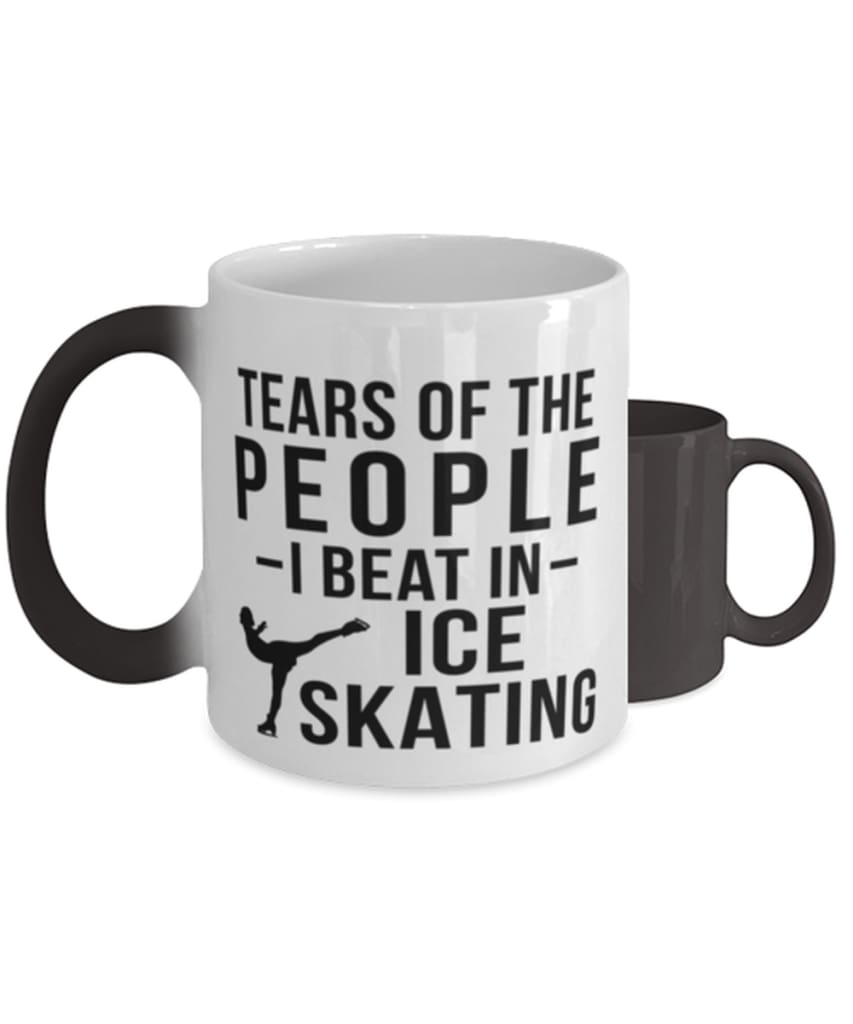 Funny Ice Skater Mug Tears Of The People I Beat In Ice Skating Coffee Mug Color Changing 11oz