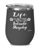 Funny Icelandic Sheepdog Wine Glass Life Is Better With An Icelandic Sheepdog 12oz Stainless Steel