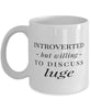 Funny Introverted But Willing To Discuss Luge Coffee Mug 11oz White