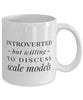 Funny Introverted But Willing To Discuss Scale Models Coffee Mug 11oz White
