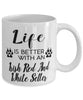 Funny Irish Red And White Setter Dog Mug Life Is Better With An Irish Red And White Setter Coffee Cup 11oz 15oz White