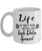 Funny Irish Water Spaniel Dog Mug Life Is Better With An Irish Water Spaniel Coffee Cup 11oz 15oz White