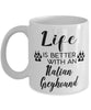 Funny Italian Greyhound Dog Mug Life Is Better With An Italian Greyhound Coffee Cup 11oz 15oz White