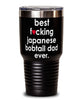 Funny Japanese Bobtail Cat Tumbler B3st F-cking Japanese Bobtail Dad Ever 30oz Stainless Steel