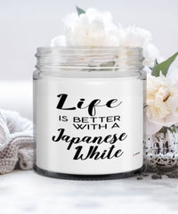 Funny Japanese White Rabbit Candle Life Is Better With A Japanese White 9oz Vanilla Scented Candles Soy Wax