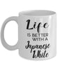 Funny Japanese White Rabbit Mug Life Is Better With A Japanese White Coffee Cup 11oz 15oz White