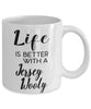 Funny Jersey Wooly Rabbit Mug Life Is Better With A Jersey Wooly Coffee Cup 11oz 15oz White