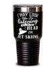 Funny Jet Ski Tumbler I May Look Like I'm Listening But In My Head I'm Jet Skiing 30oz Stainless Steel Black
