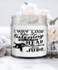 Funny Judo Candle I May Look Like I'm Listening But In My Head I'm Thinking About Judo 9oz Vanilla Scented Candles Soy Wax