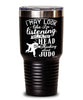 Funny Judo Tumbler I May Look Like I'm Listening But In My Head I'm Thinking About Judo 30oz Stainless Steel Black