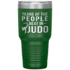 Funny Judoka Tumbler Tears Of The People I Beat In Judo Laser Etched 30oz Stainless Steel Tumbler