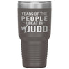 Funny Judoka Tumbler Tears Of The People I Beat In Judo Laser Etched 30oz Stainless Steel Tumbler