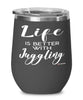 Funny Juggling Wine Glass Life Is Better With Juggling 12oz Stainless Steel Black