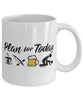 Funny Kayaker Mug Adult Humor Plan For Today Kayaking Coffee Mug 11oz 15oz White