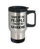 Funny Kayaker Mug Tears Of The People I Beat In Kayaking Travel Mug 14oz Stainless Steel