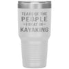 Funny Kayaker Tumbler Tears Of The People I Beat In Kayaking Laser Etched 30oz Stainless Steel