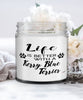 Funny Kerry Blue Terrier Dog Candle Life Is Better With A Kerry Blue Terrier 9oz Vanilla Scented Candles Soy Wax
