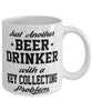 Funny Key Collector Mug Just Another Beer Drinker With A Key Collecting Problem Coffee Cup 11oz White