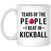 Funny Kickball Mug Tears Of The People I Beat In Kickball Coffee Cup 11oz White XP8434