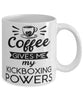 Funny Kickboxer Mug Coffee Gives Me My Kickboxing Powers Coffee Cup 11oz 15oz White