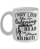 Funny Kilikiti Mug I May Look Like I'm Listening But In My Head I'm Playing Kilikiti Coffee Cup White