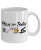 Funny Kiteboarder Mug Adult Humor Plan For Today Kiteboarding Coffee Mug 11oz 15oz White