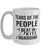Funny Kiteboarder Mug Tears Of The People I Beat In Kiteboarding Coffee Mug 15oz White