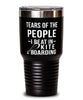 Funny Kiteboarder Tumbler Tears Of The People I Beat In Kiteboarding Tumbler 30oz Stainless Steel