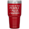 Funny Kiteboarder Tumbler Tears Of The People I Beat In Kiteboarding Laser Etched 30oz Stainless Steel