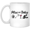 Funny Kitesurfing Mug Gift Adult Humor Plan For Today Wine Kitesurfing Coffee Mug 11oz White XP8434