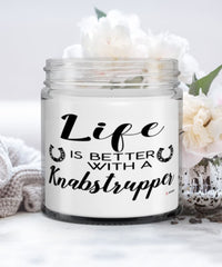 Funny Knabstrupper Horse Candle Life Is Better With A Knabstrupper 9oz Vanilla Scented Candles Soy Wax