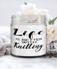 Funny Knitter Knitting Candle Life Is Better With Knitting 9oz Vanilla Scented Candles Soy Wax
