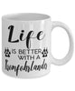 Funny Kromfohrlander Dog Mug Life Is Better With A Kromfohrlander Coffee Cup 11oz 15oz White