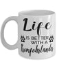 Funny Kromfohrlander Dog Mug Life Is Better With A Kromfohrlander Coffee Cup 11oz 15oz White