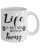 Funny Kuvasz Dog Mug Life Is Better With A Kuvasz Coffee Cup 11oz 15oz White
