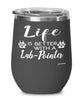 Funny Lab-pointer Dog Wine Glass Life Is Better With A Lab-pointer 12oz Stainless Steel