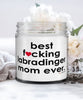Funny Labradinger Dog Candle B3st F-cking Labradinger Mom Ever 9oz Vanilla Scented Candles Soy Wax