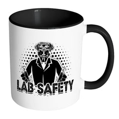 Funny Labrador Mug Lab Safety White 11oz Accent Coffee Mugs
