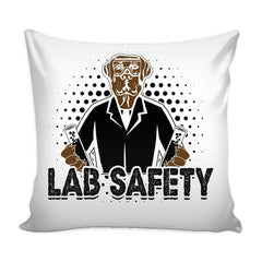 Funny Labrador Retriever Graphic Pillow Cover Lab Safety
