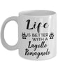 Funny Lagotto Romagnolo Dog Mug Life Is Better With A Lagotto Romagnolo Coffee Cup 11oz 15oz White