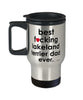 Funny Lakeland Terrier Dog Travel Mug B3st F-cking Lakeland Terrier Dad Ever 14oz Stainless Steel