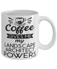 Funny Landscape Architect Mug Coffee Gives Me My Landscape Architect Powers Coffee Cup 11oz 15oz White